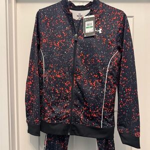 Under Armour Black and Red Speckled Jacket